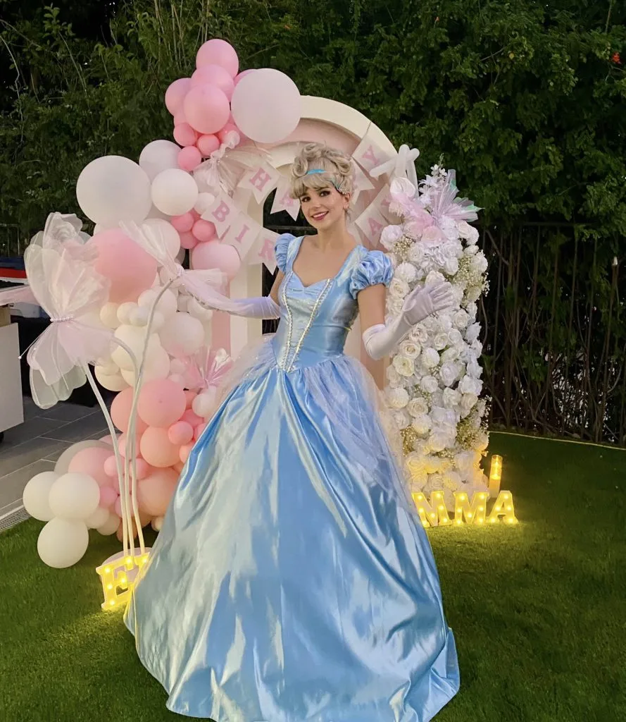 Princess entertainer at a celebration